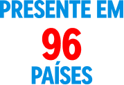 presente em 96 países